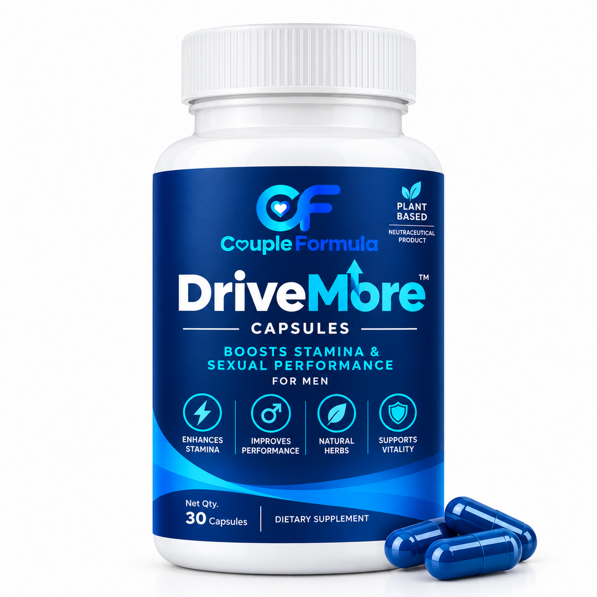 CoupleFormula DriveMore Capsules bottle