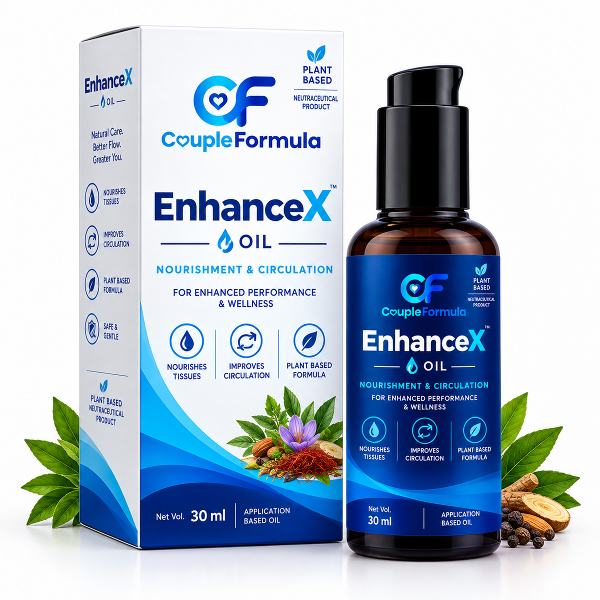 EnhanceX Oil in CoupleFormula Complete Wellness Kit